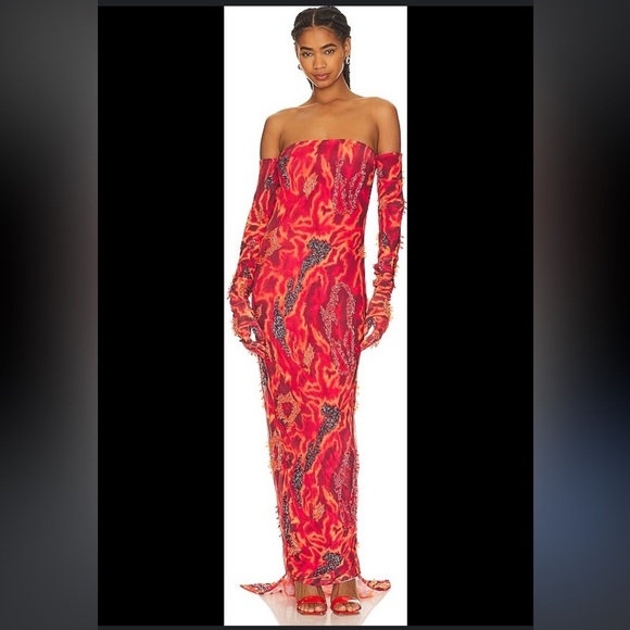 GUC Onalaja- Zisi Isi Off the Shoulder Gown. Size XL. - Picture 1 of 9